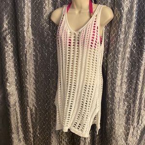 White Crochet Beach Cover-Up